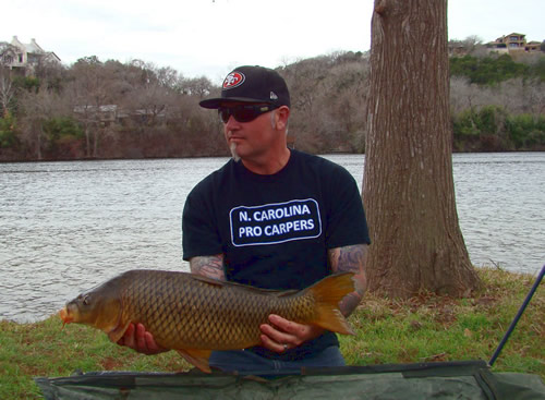 WCC of Austin Director Scott Ferguson with a 13.1 lb common carp caught during Session 2 of the 2013 season